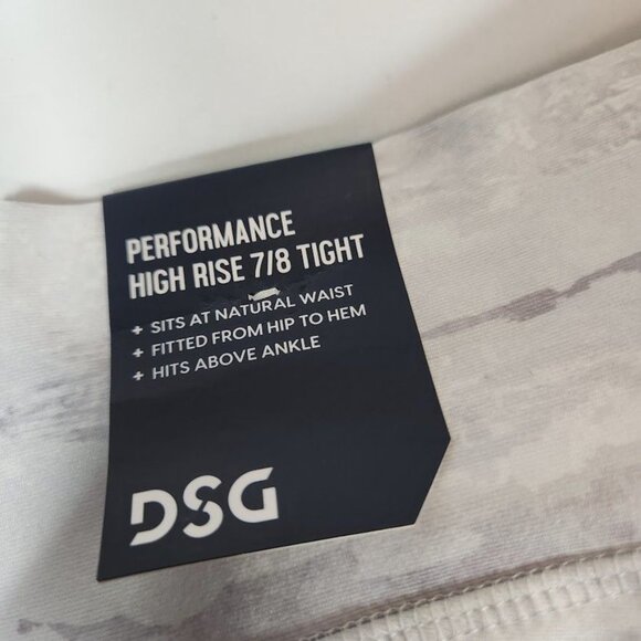 NWT DSG Girls' Crossover Waist 7/8 Tights in Torn Camo Grey - Size XXS (4/5) - Picture 7 of 9